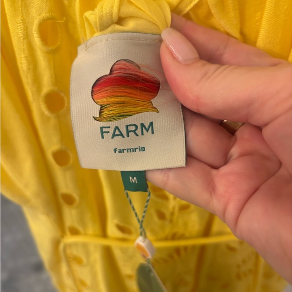 Farm RioBright Yellow Eyelet Maxi Dress - Picture 2 of 4